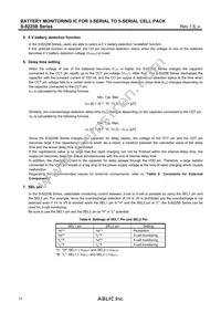 S-8225BAG-TCT1U Datasheet Page 12