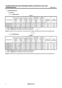 S-8230BAF-I6T1U Datasheet Page 4