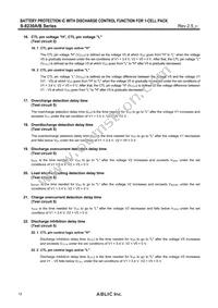 S-8230BAF-I6T1U Datasheet Page 12
