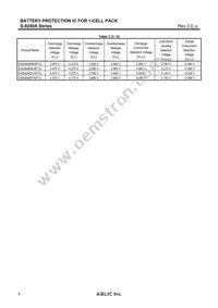 S-8240AAP-I6T1U Datasheet Page 6