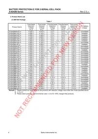 S-8242BBG-T8T1G Datasheet Page 4