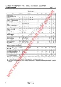 S-8243BAFFT-TB-G Datasheet Page 8