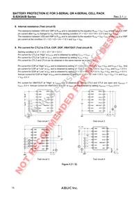 S-8243BAFFT-TB-G Datasheet Page 14