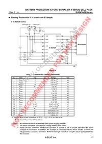 S-8243BAFFT-TB-G Datasheet Page 23