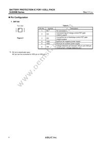 S-8250BAU-I6T1U Datasheet Page 6
