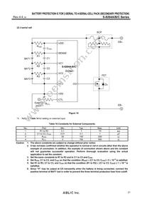 S-8264AAK-T8T1U Datasheet Page 21