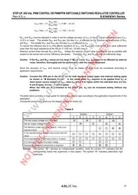 S-8341D00AFT-T2-U Datasheet Page 21