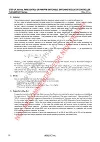 S-8341D00AFT-T2-U Datasheet Page 22