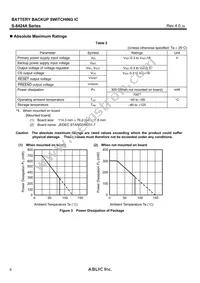 S-8424AAKFT-TB-G Datasheet Page 6