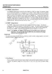 S-8424AAKFT-TB-G Datasheet Page 20