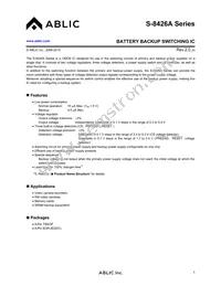 S-8426AAA-J8T1G Datasheet Cover