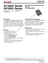 S116S01F Datasheet Cover
