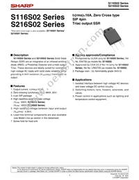 S116S02F Datasheet Cover
