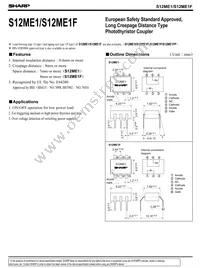 S12ME1FY Datasheet Cover