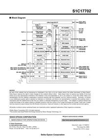 S1C17702F101100 Datasheet Page 3