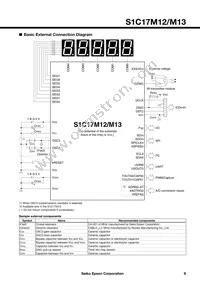 S1C17M13F101100-250 Datasheet Page 9