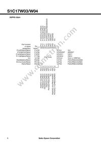 S1C17W04F101100-250 Datasheet Page 6