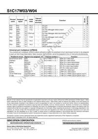 S1C17W04F101100-250 Datasheet Page 10