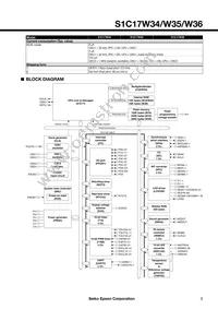 S1C17W36F001100-40 Datasheet Page 3
