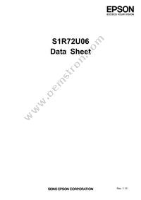 S1R72U06F12E100 Datasheet Cover