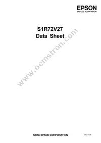 S1R72V27F14H100 Datasheet Cover