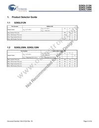 S29GL256N11TFIV20 Datasheet Page 4