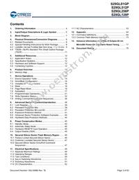 S29GL512P10TFCR20 Datasheet Page 3