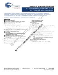 S29WS512R0SBHW200 Datasheet Page 2