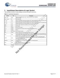 S29WS512R0SBHW200 Datasheet Page 6