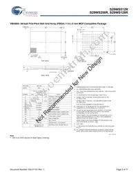 S29WS512R0SBHW200 Datasheet Page 9