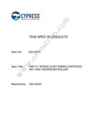 S6E1C12B0AGN20000 Datasheet Cover