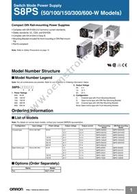 S8PS-60024C Datasheet Cover