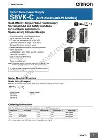 S8VK-C48024 Datasheet Cover