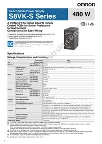 S8VK-S48024 Datasheet Cover