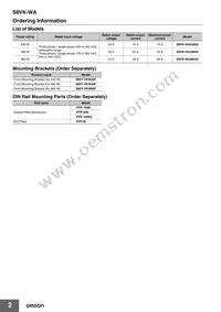 S8VK-WA48024 Datasheet Page 2