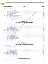 S912XDQ256F1MAG Datasheet Page 19