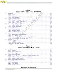 S912XHZ512F1CAL Datasheet Page 9