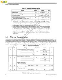 S9S08SC4E0MTGR Datasheet Page 8