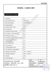 SA000-11009 Datasheet Page 3