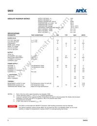 SA03 Datasheet Page 2