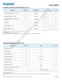 SA03-11SURKWA Datasheet Page 2