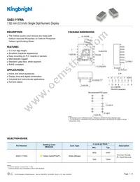 SA03-11YWA Datasheet Cover