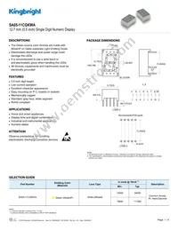 SA05-11CGKWA Datasheet Cover