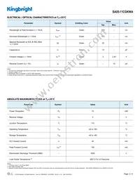 SA05-11CGKWA Datasheet Page 2