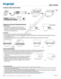 SA05-11CGKWA Datasheet Page 4