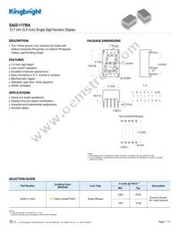 SA05-11YWA Datasheet Cover