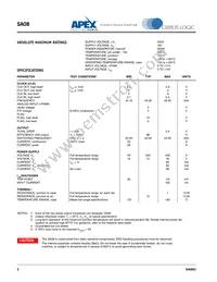 SA08 Datasheet Page 2