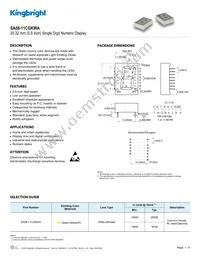 SA08-11CGKWA Datasheet Cover