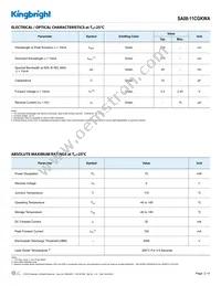 SA08-11CGKWA Datasheet Page 2