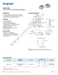 SA08-11EWA Datasheet Cover